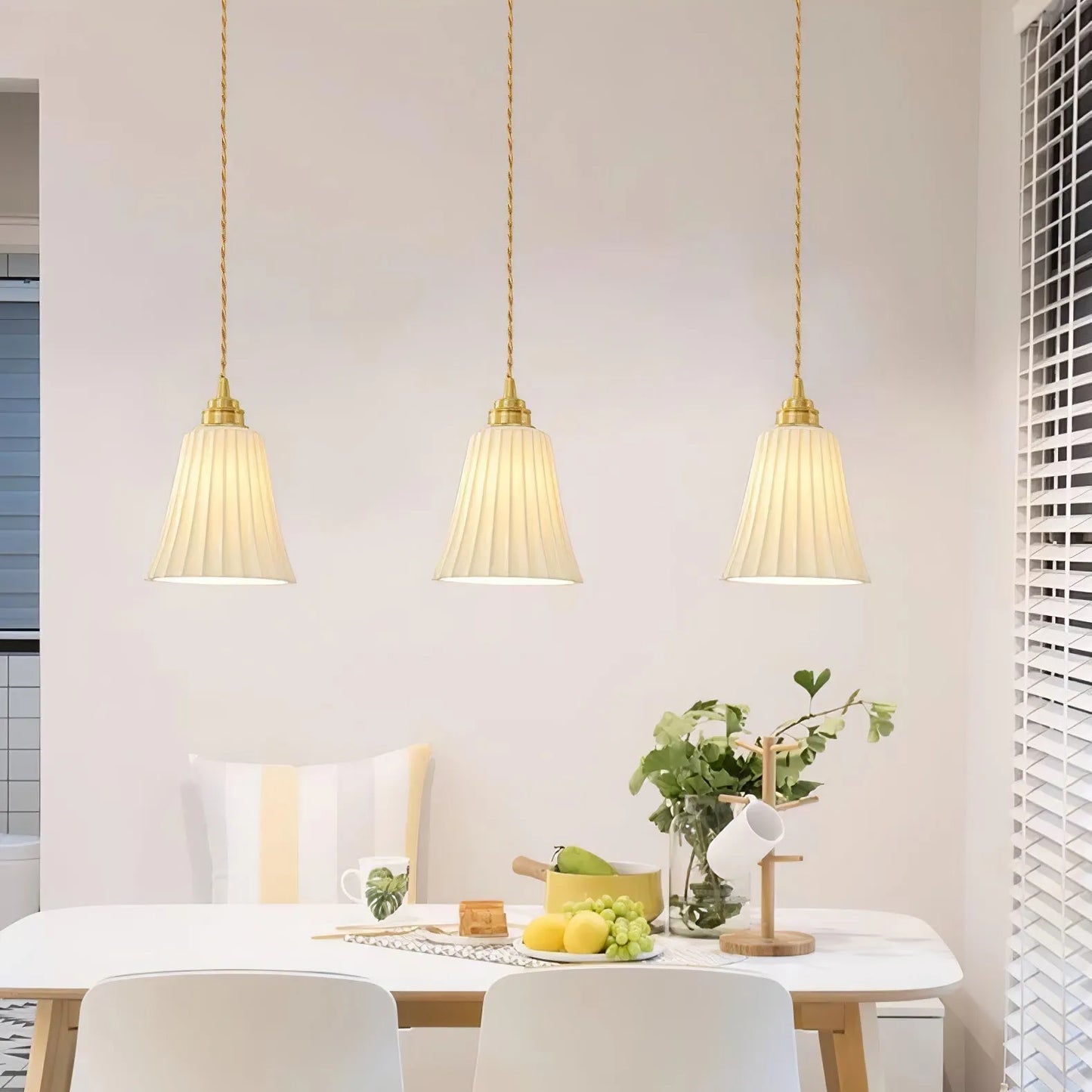Arisha Trumpet Ceramic Pendant Light