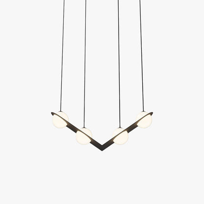 Selan Black Glass Pendant Lamp