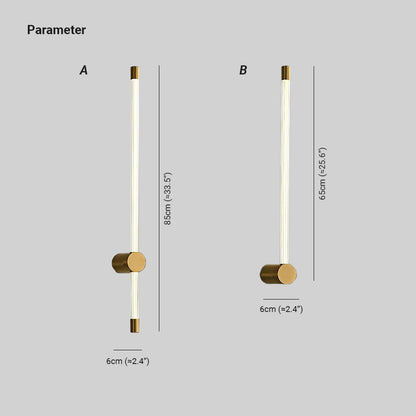 Vexy Linear LED Wall Light Gold