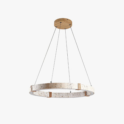 Lumae Ring Travertine Pendant Light