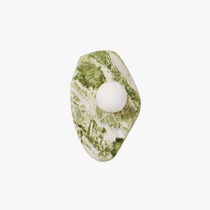 Fyln Green Marble Organic Wall Lamp