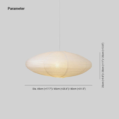 Sente Washi Paper Swag Pendant Light