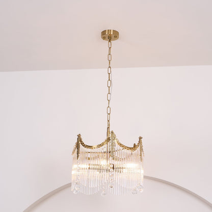 Elias Chandeliers Luxurious Glass Farmhouse