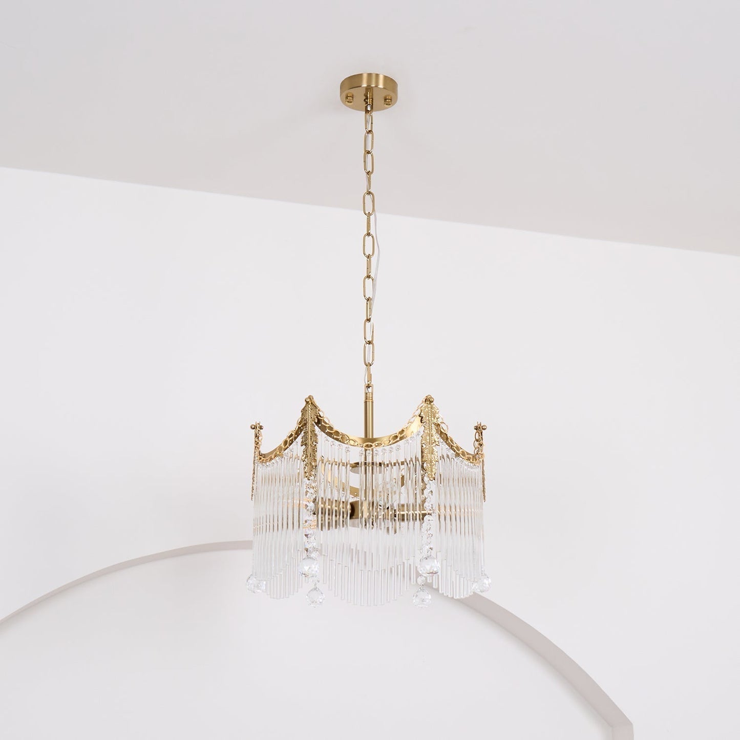 Elias Chandeliers Luxurious Glass Farmhouse