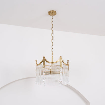 Elias Chandeliers Luxurious Glass Farmhouse