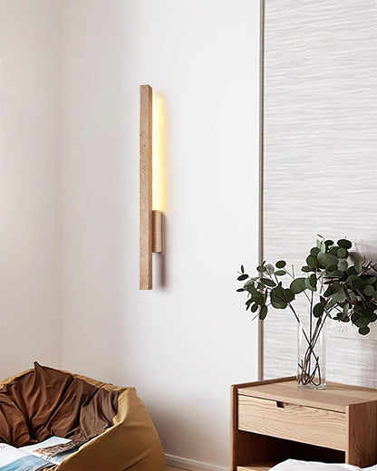 Opalyn Slim Travertine Wall Lamp