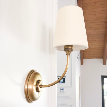 Victor Wall Lamp Black Bronze Fabric