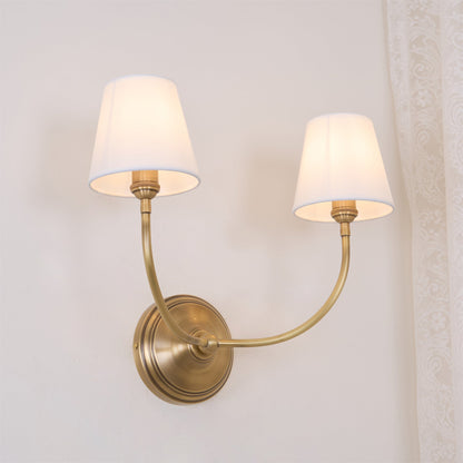 Victor Wall Lamp Black Bronze Fabric