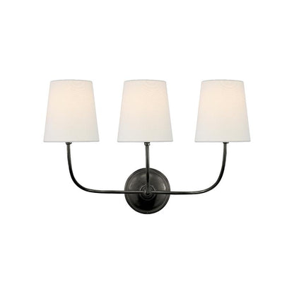Victor Wall Lamp Black Bronze Fabric