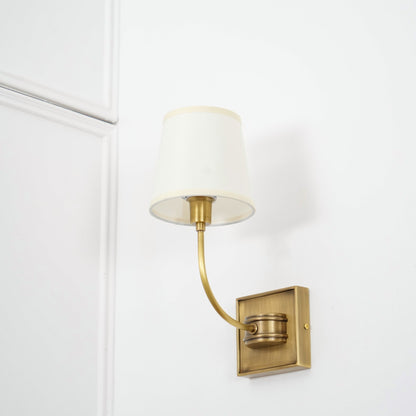 Victor Wall Lamp Black Bronze Fabric