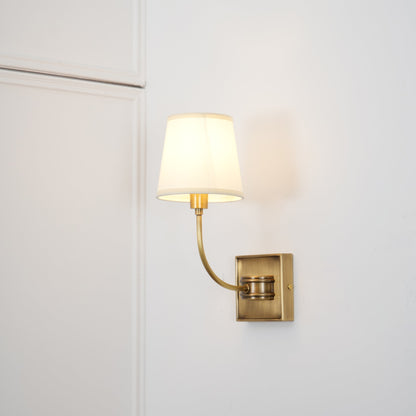 Victor Wall Lamp Black Bronze Fabric