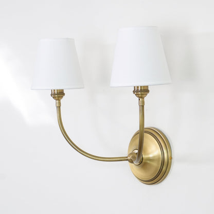 Victor Wall Lamp Black Bronze Fabric