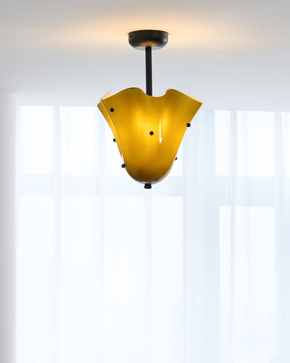Plafonnier semi-encastré en verre de Murano Eldis
