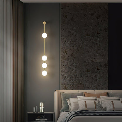 Valentina Vertical Balls Wall Lamp