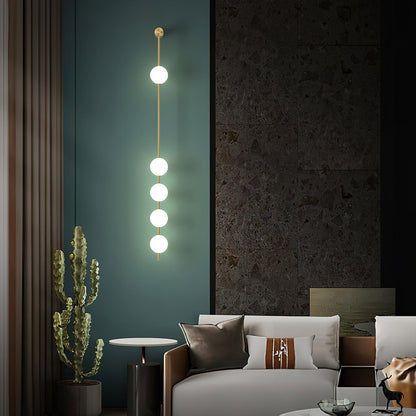 Valentina Vertical Balls Wall Lamp