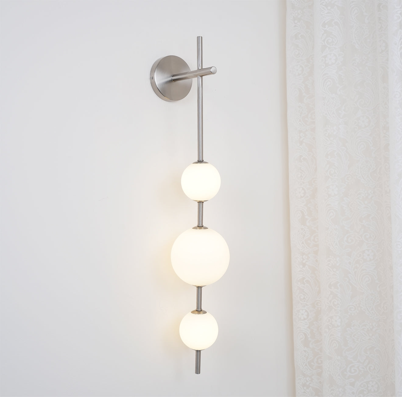Cerin Vertical Globe Wall Lamp