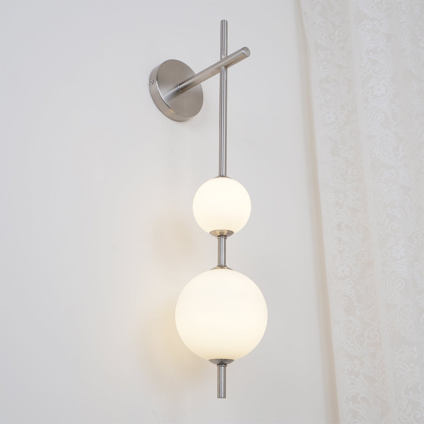 Cerin Vertical Globe Wall Lamp