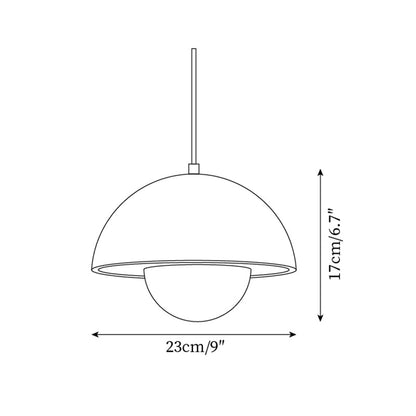 Ritta  Travertine  Pendant Lamp Wood