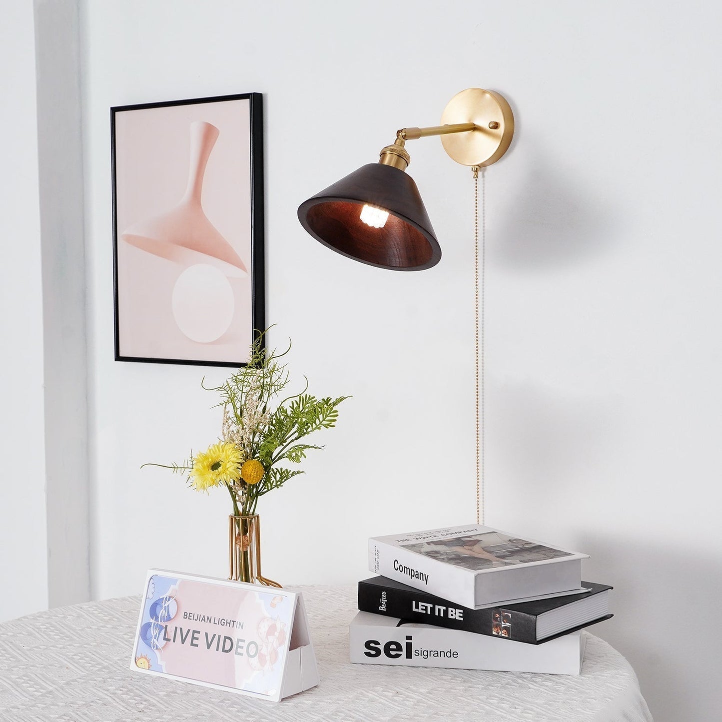 Eira Vintage Pull Chain Switch Wall Lamp