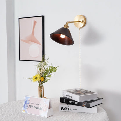 Eira Vintage Pull Chain Switch Wall Lamp