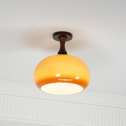 Liora Amber Glass Ceiling Light