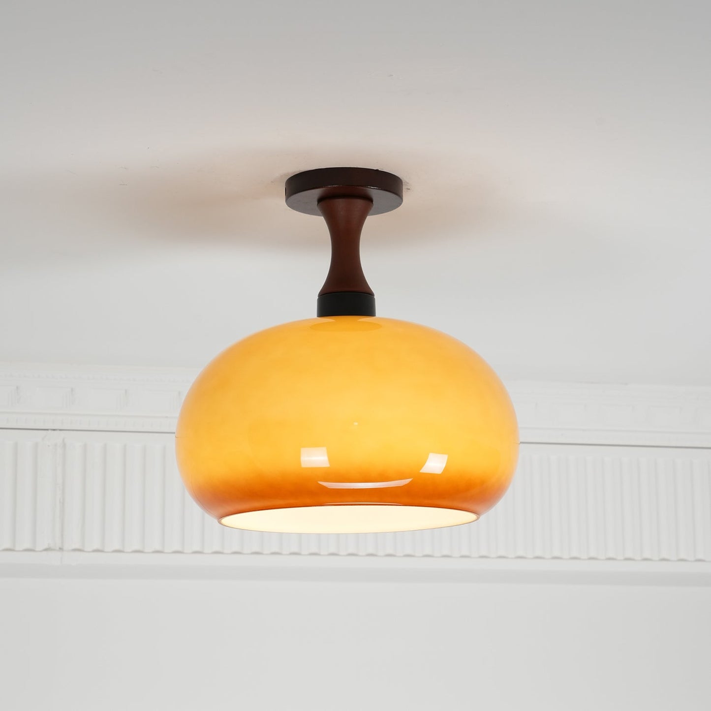 Liora Amber Glass Ceiling Light