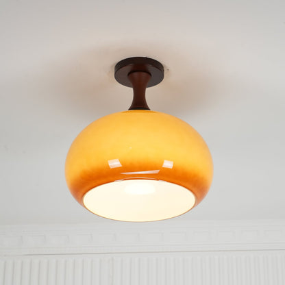 Liora Amber Glass Ceiling Light
