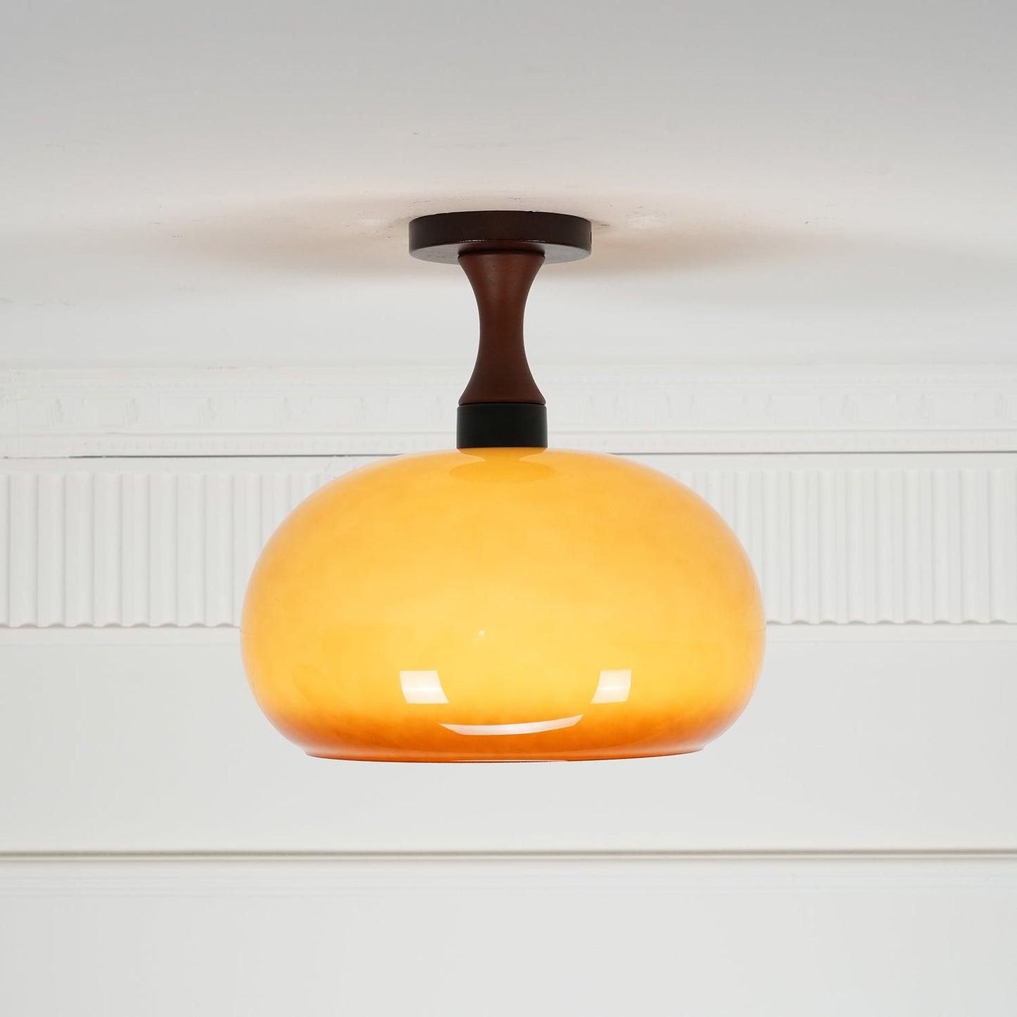 Liora Amber Glass Ceiling Light