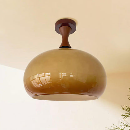 Liora Amber Glass Ceiling Light