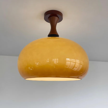 Liora Amber Glass Ceiling Light