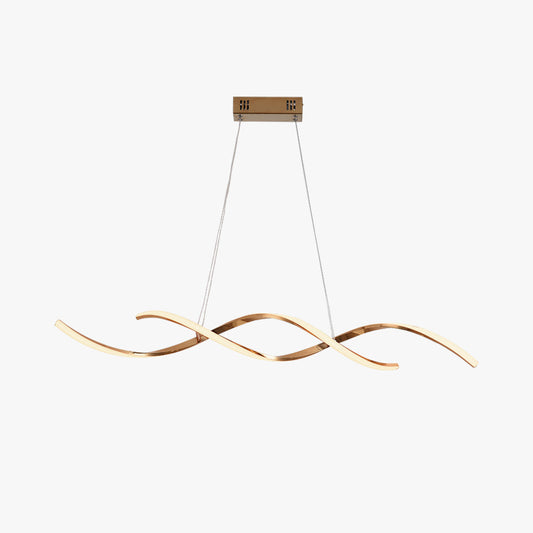 Arisha Modern golvend metaal/hanglamp, chroom/goud