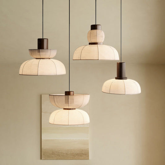Ritta Hanglamp Neutraal Papier Modern Stof Wit