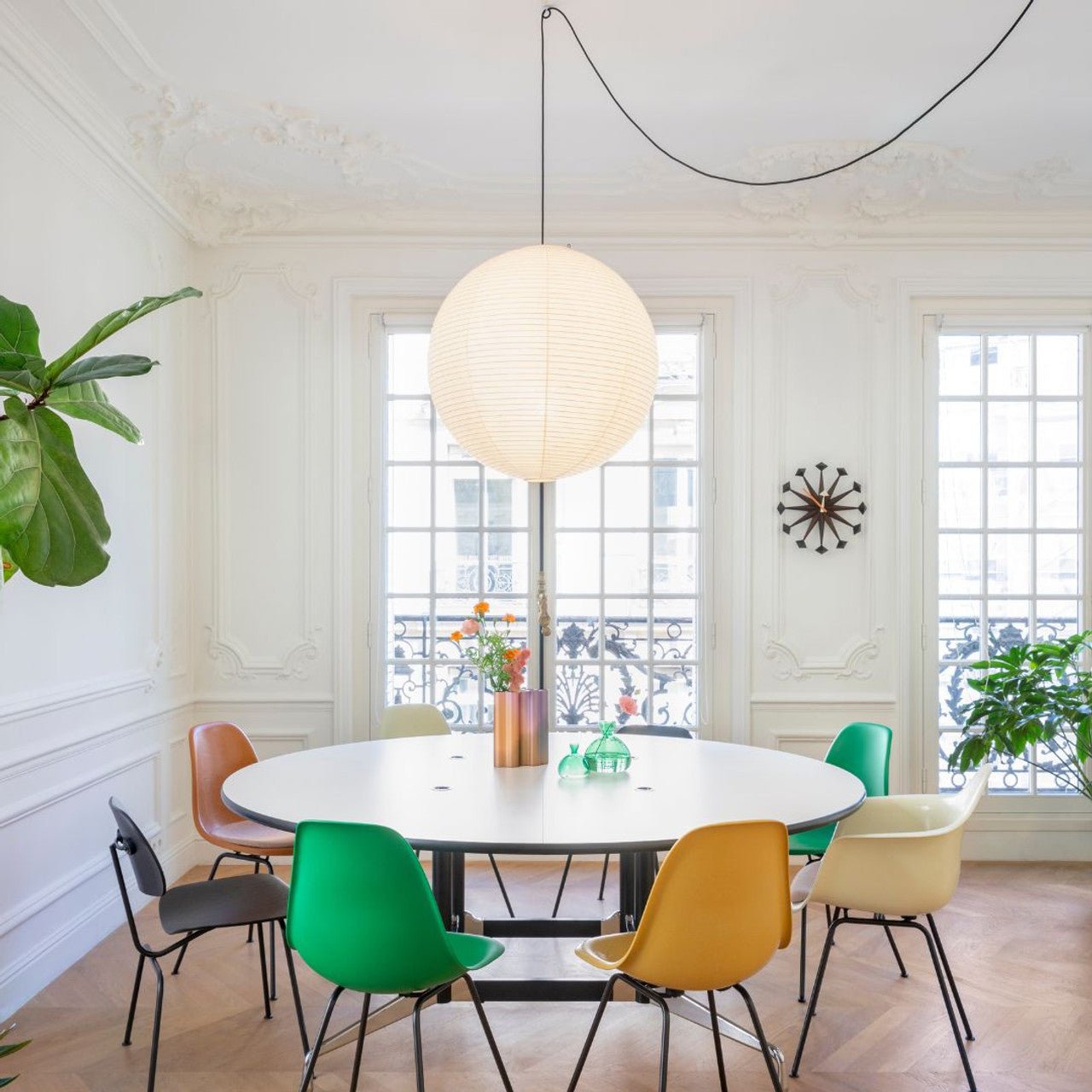 Sylin Pendant Swag Light Mulberry Silk