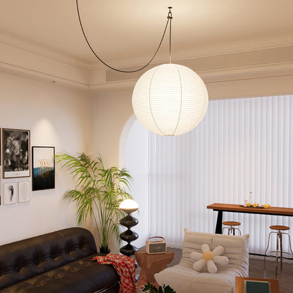 Sylin Pendant Swag Light Mulberry Silk