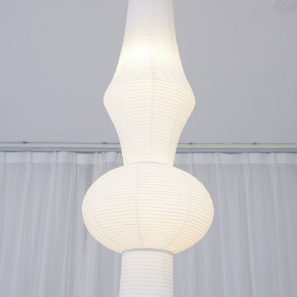 Faye Sculptural Paper Vertical Pendant Light