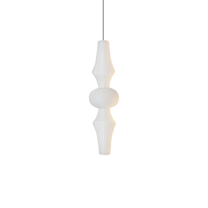 Faye Sculptural Paper Vertical Pendant Light