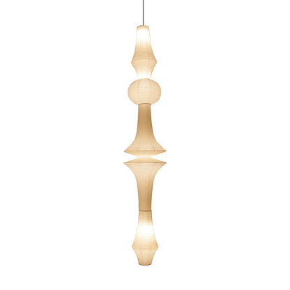 Faye Sculptural Paper Vertical Pendant Light