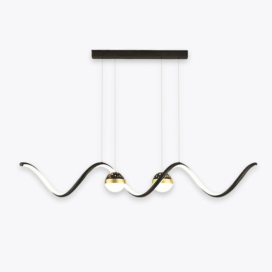Arisha Nordic Globe golvend metaal/hanglamp