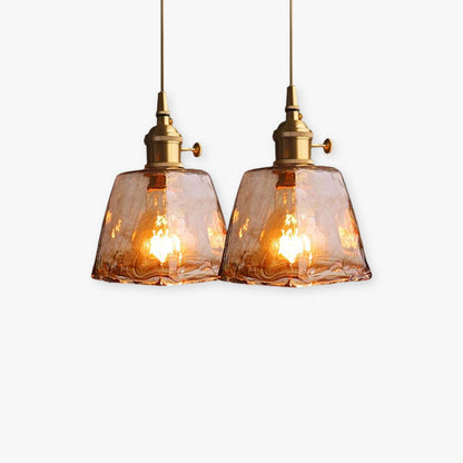 Zina Pendant Light Glass&Brass