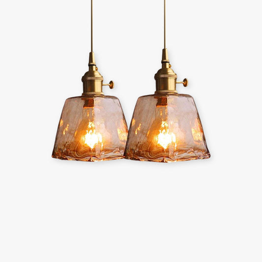 Zina Pendant Light Glass&Brass