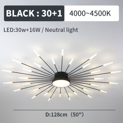 Wesley Modern Home Decoration Fireworks LED Ceiling Light