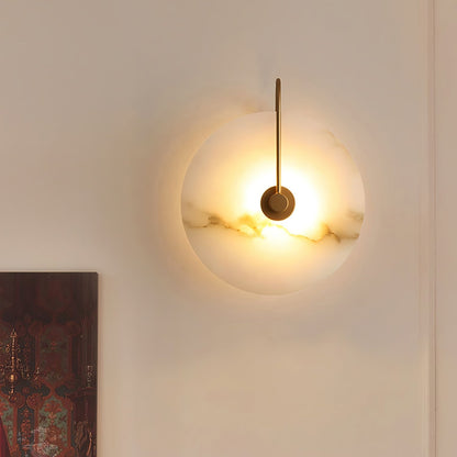 Kristy Alabaster Applique Murale LED Ronde Circulaire Iconique
