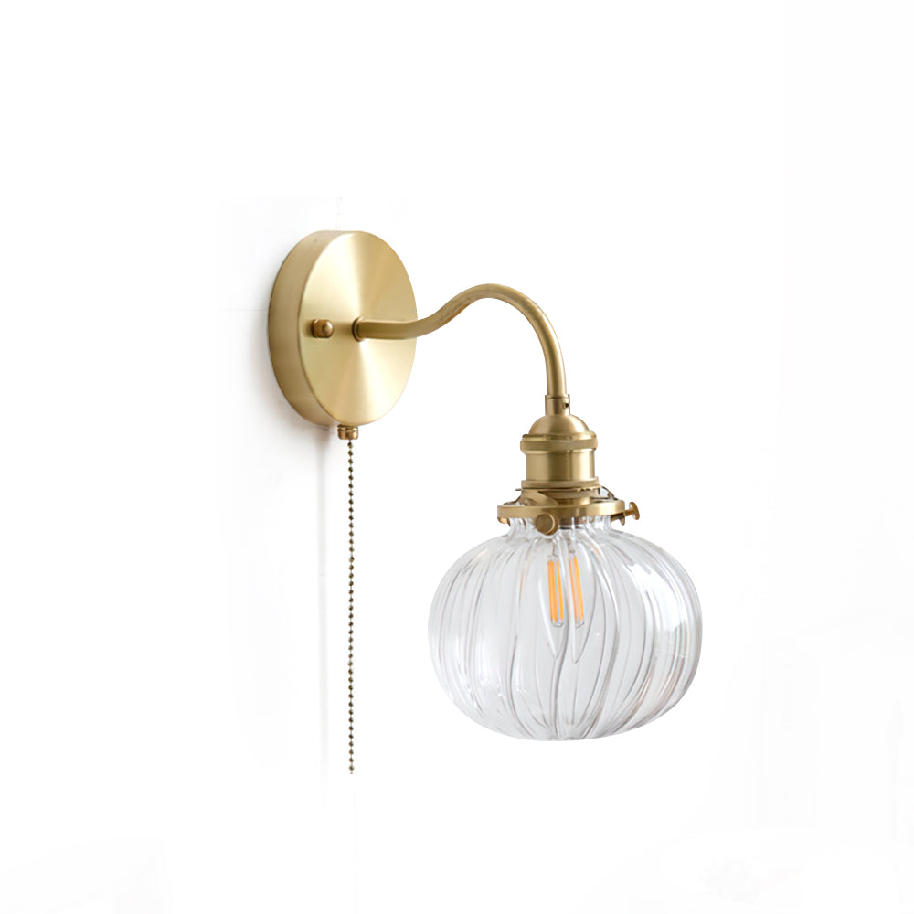 June Vintage Glass Wall Lamp