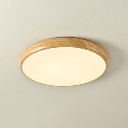 Grena Wood Grain Round Ceiling Light