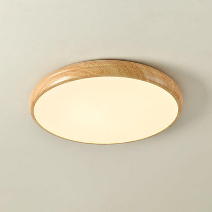 Grena Wood Grain Round Ceiling Light