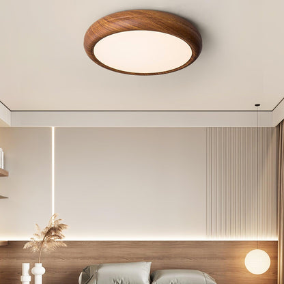 Grena Wood Grain Round Ceiling Light