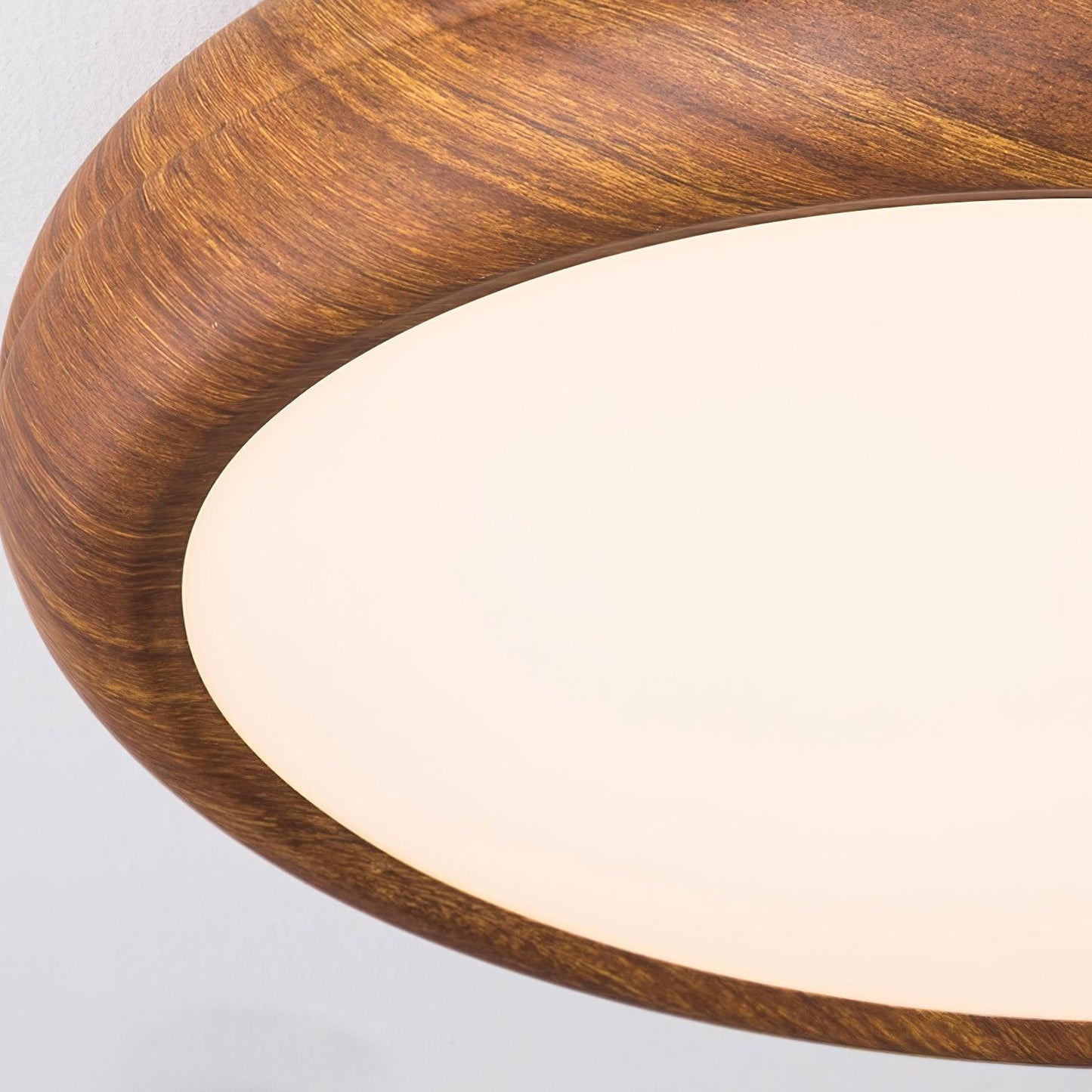 Grena Wood Grain Round Ceiling Light