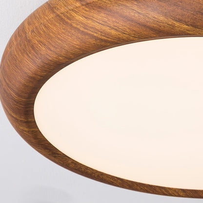 Grena Wood Grain Round Ceiling Light