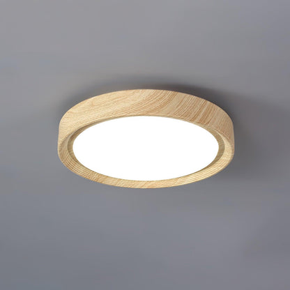 Grena Wood Grain Round Ceiling Light