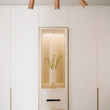 Finn Wood Track Ceiling Light Spotlight